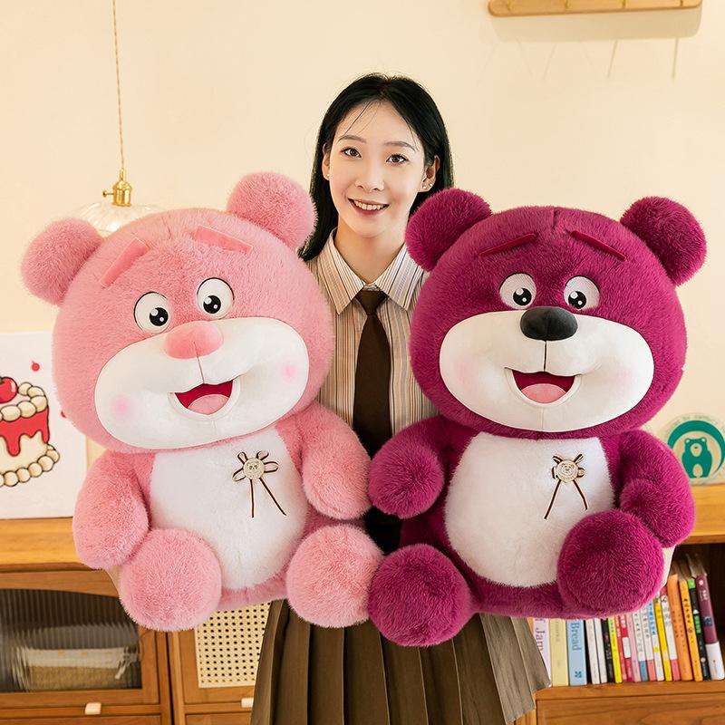 Новая кукла счастливого медведя, мягкая игрушка, милая кукла медведя с медалью, детская тряпичная кукла, подушка для бросания, подарок