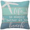 Wood grain marine anchor cyan linen pillowcase sofa cushion cover home decoration can be customized for you 40x40 45x45
