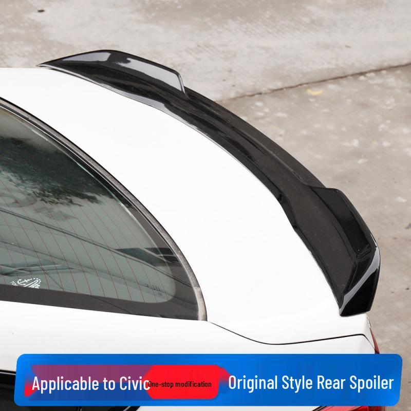 Eleventh Gen Civic Modified Rear Spoiler - Night Black High-End Warrior Edition