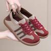Women's Shoes Soft Bottom Not Tired Spring Breathable Single Shoes Versatile Mom Shoes Casual Lace Up Lazy Soft Bottom Women's Cloth Shoes