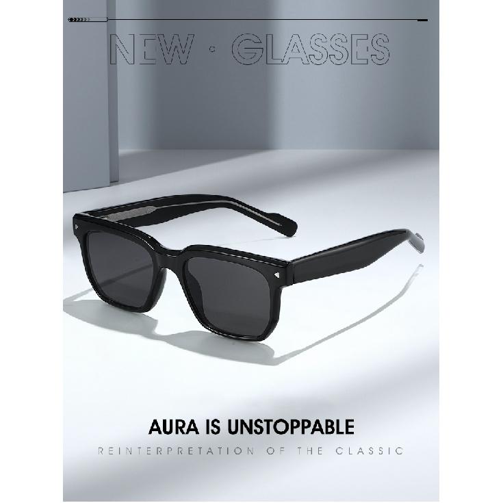 Polarized sunglasses with a square frame and pin-style temples, designed for women, offering UV protection for outdoor use