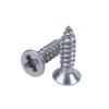 BHBL 100x Stainless Steel Flat Head Self-Tapping Screw 12x3mm Silver