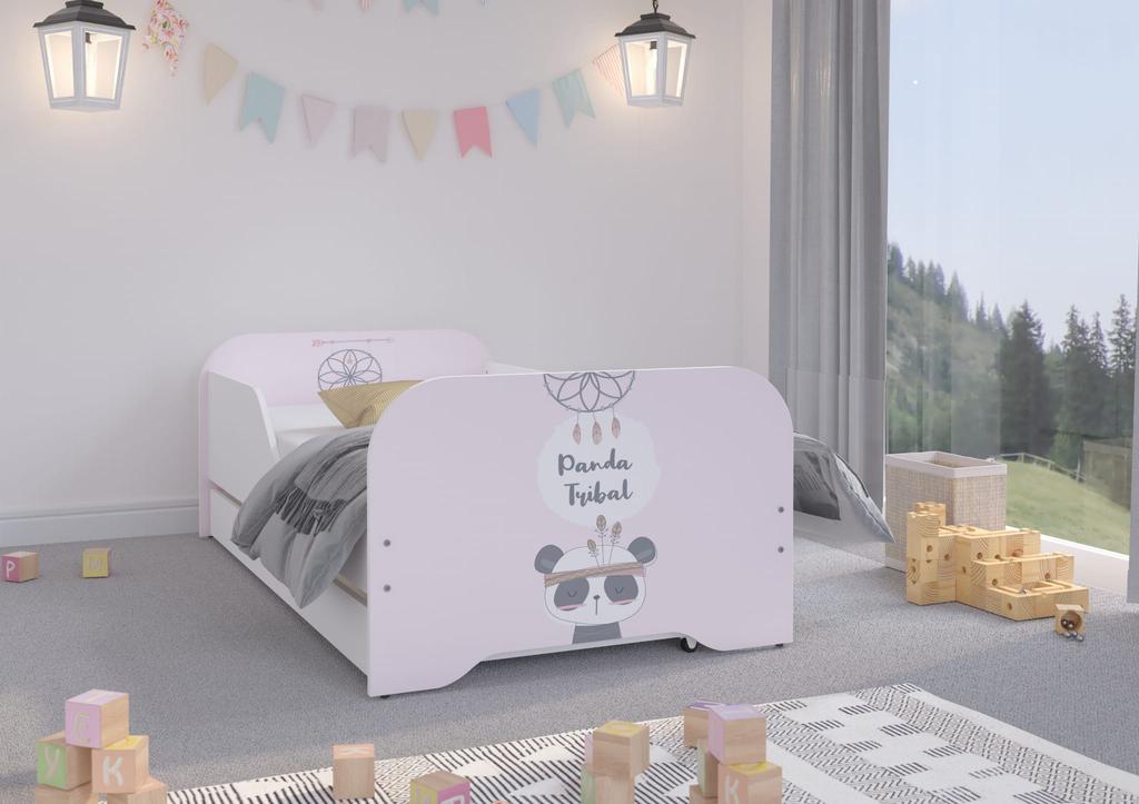 Children's Bed MIKI 140x70 PANDA