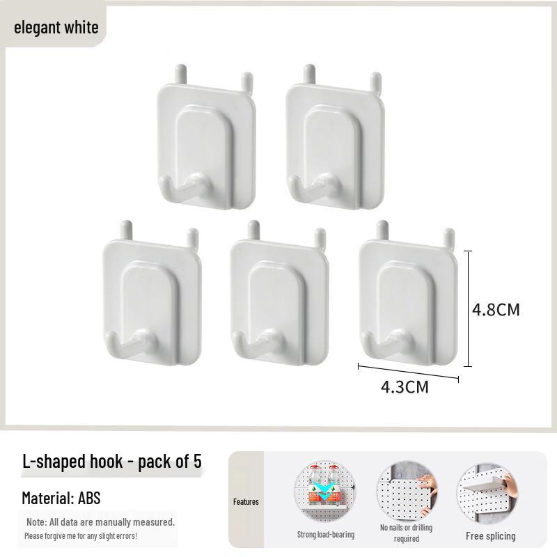 Wutuo Pegboard L-Shaped Hooks
