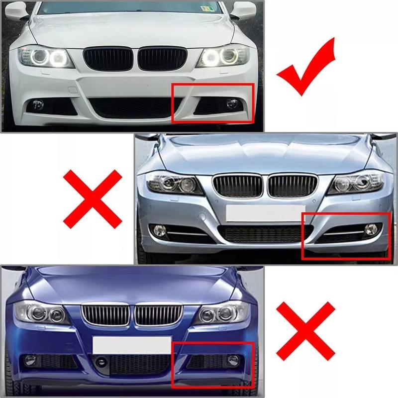 For BMW 3 Series E90 E91 M-Tech LCI 2009-2012 Front Bumper Splitters Lip Pair Glossy Black Car Diffuser Splitter Spoiler Cover