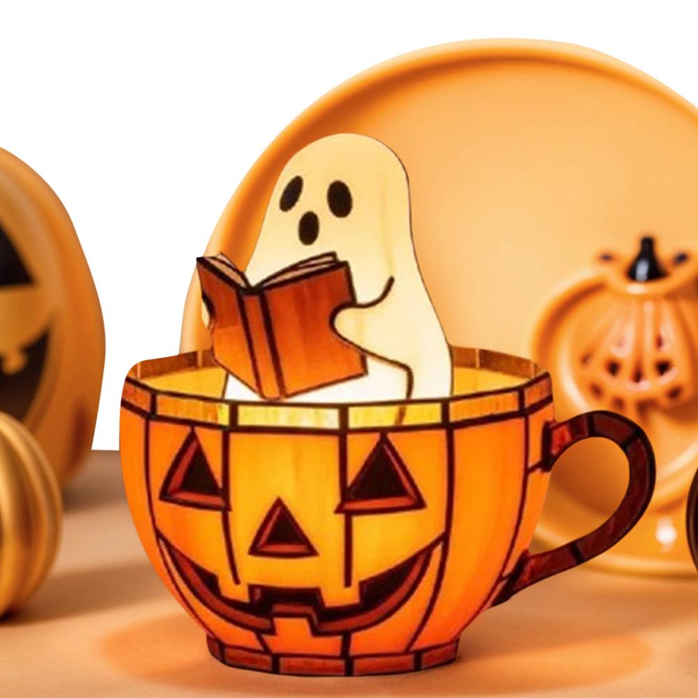 LED Ghost Bubble Bath Lamp Multi-Purpose Halloween Ghost Night Light Ghost Bathtub Accent Lamp for Home Bathroom Decor