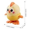 Walkable Mechanical Chain Chicken Toy Cute Animal Ornament Educational Children's Gift Home Decor Walks on Its Own