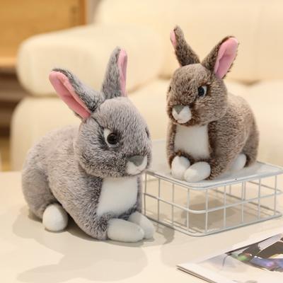 Simulated Rabbit Plush Toy Pose Hare Doll Little Rabbit Doll Girl Sleeping On Bed New Product