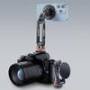 Rotatable Camera Phone Holder Cold Shoe Mount 1/4 Threaded Base For Smartphones Double Joint Adjustment System