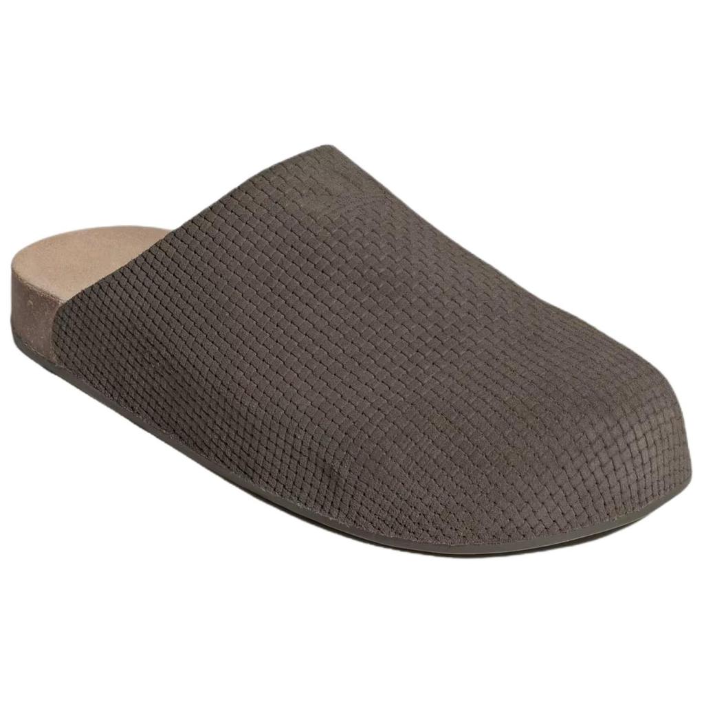 Adidas Originals Adimule Comfortable Versatile Open-Toe Slippers Unisex Footwear Gray Brown KK4742
