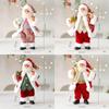 Decorative Resin Statue Carved Santa Figure for Years Round Holiday Decorations and Display Desk Ornament