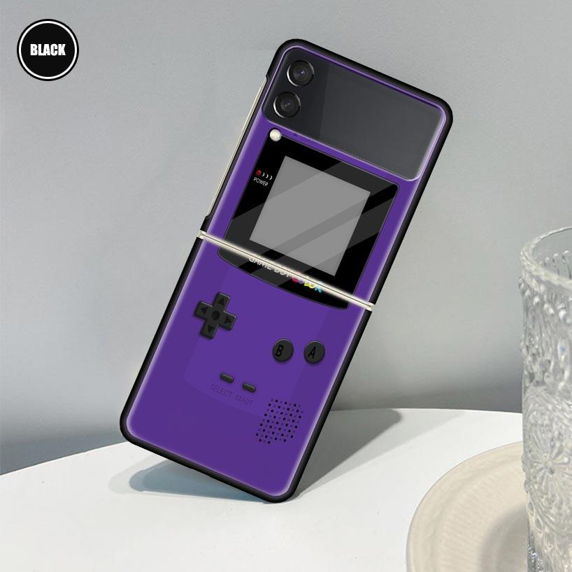 

Игровой чехол Gameboy Boy для Samsung Galaxy Z Flip 3 5G Funda ZFlip3, роскошный черный ПК, жесткий противоударный чехол для телефона Samsung Z Flip 3 5G
