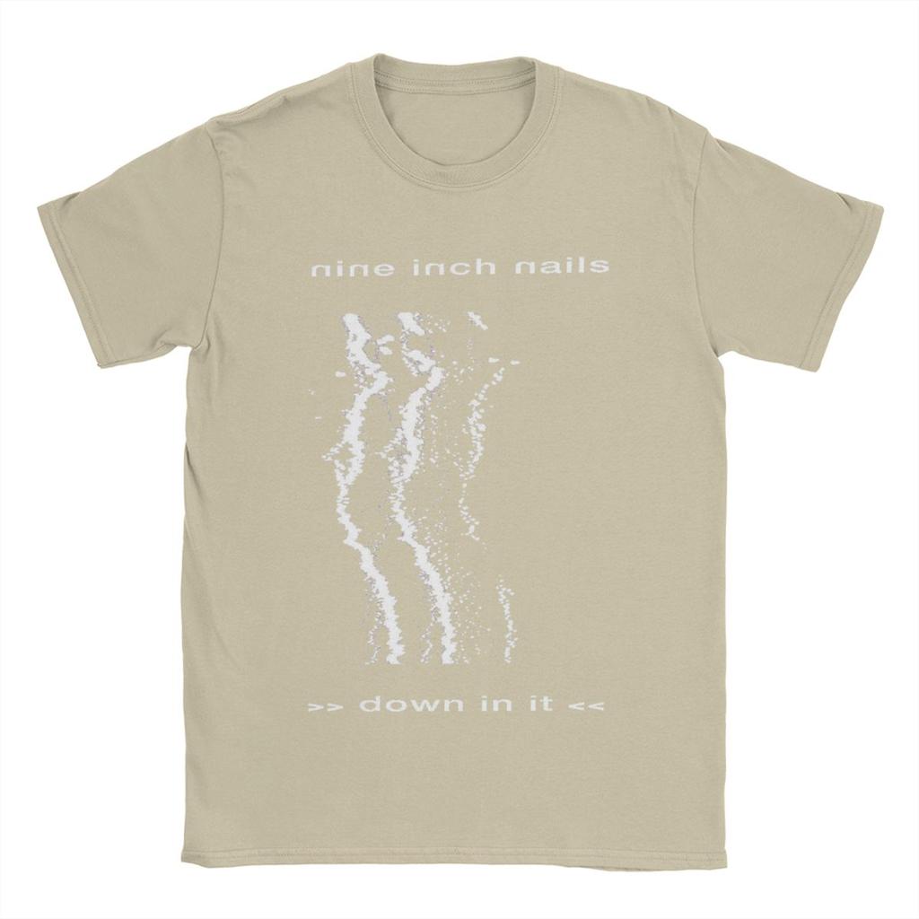 The Nails Down In Nine Inch Nails NIN T Shirt Men 100% Cotton Vintage T-Shirts Crewneck Tees Short Sleeve Clothes Gift Idea