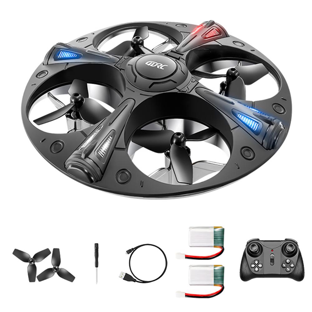 

4DRC 4D-V43 Літак НЛО з крутим підсвічуванням на радіокеруванні, дитяча іграшка літаюча тарілка, 2 акумулятори Type A