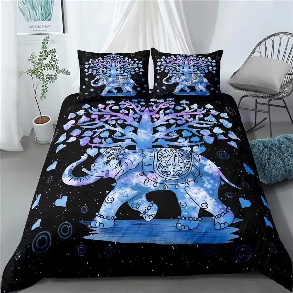 

3 предмета мягкий роскошный молодежный 100% полиэстер оболочка, 3 предмета современный цветок череп пододеяльник комплект королевского размера красный без одеяла EU single(135x200cm)