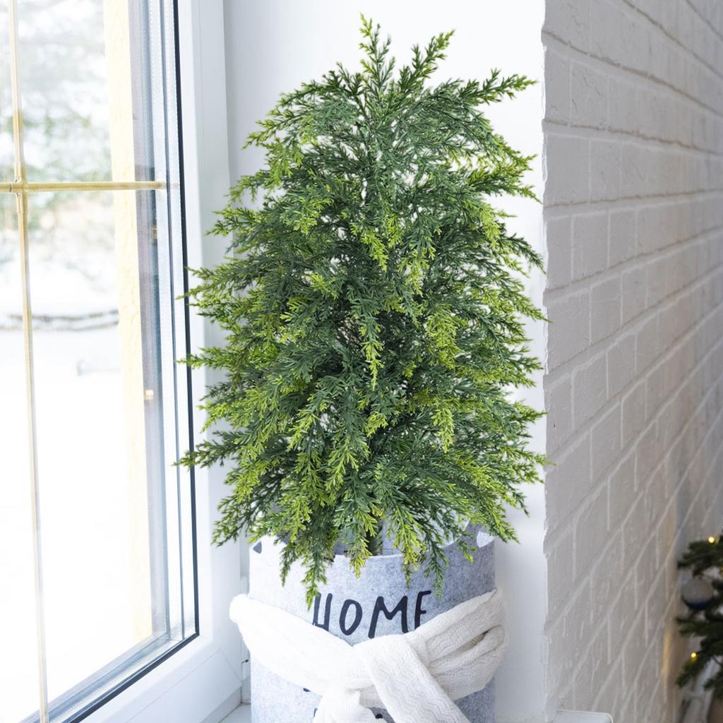 Artificial Christmas Ground Stake Tree - Realistic Shrub for Garden Yard Decoration