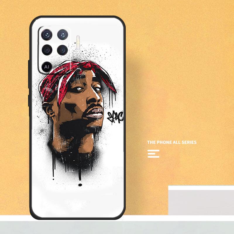 Rapper 2pac Singer Tupac Case For Oppo A5 A6 Pro A16 A76 A96 A17 A57 A40 A60 A80 A98 A58 A78 A18 A38 A54 A74 A94 A15
