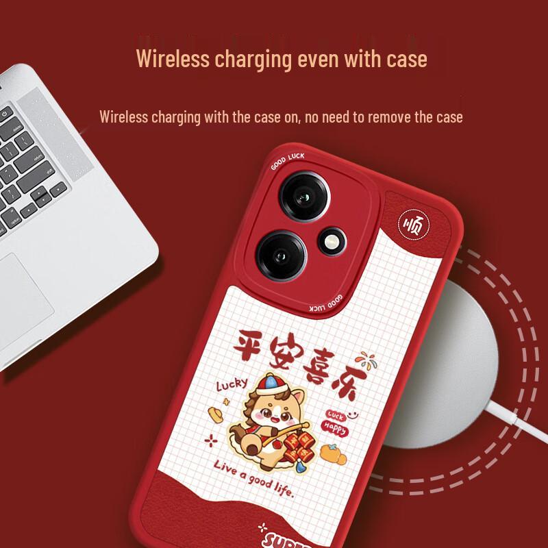 Honor 400 Silicone Phone Case - Peace and Joy Design