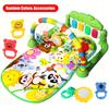 Baby Gym Play Mat with Music Pedal Piano Light Toy Rack Hanging Doll Educational Fitness Rack Toy Xmas Gift for Infants Toddlers