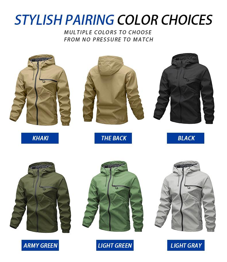 American Casual Versatile Outdoor Waterproof Hooded Jacket