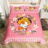 Unicorn Cartoon Duvet Cover Cute Print Microfiber Bedding Set 2/3pcs Single Double Bed Kids Bedroom Decoration Gift