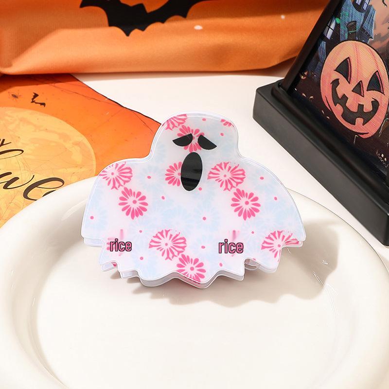 Kreative Halloween Acryl Hai Haarklammer - Damen Einzigartiges Hochsteckfrisur-Accessoire