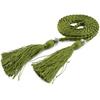 Fashion Women Thin Skinny Waistband Weave Braided Tassel Belt Dress Accessory