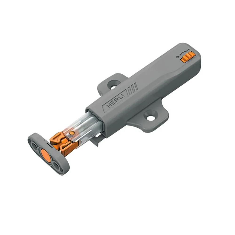 

1Pc Pressure Push To Open Touch Latch Cabinet Doors Rebound Drawer Door Touch Stop Damper Buffer Pull Push Invisible Stopper сірий