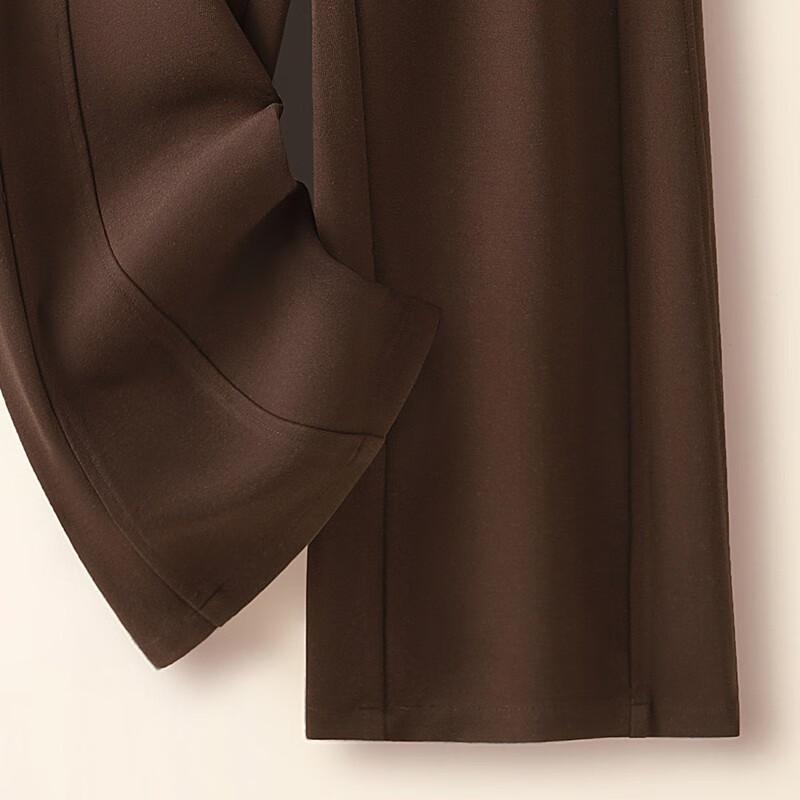 Silbaishé Women's High-Waist Wide-Leg Drape Pants