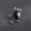 Vintage Cross Owl Crystal Stone Pendant Necklace for Men and Women - Classic Creative Design
