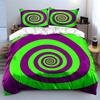 Colorful Spiral Three-Piece Set Multiple Sizes Kid'S And Adults' Bedroom Exquisite 3Pc Bedding Set, Gift