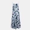 Women's Blue Floral Cholena Strap Long Dress