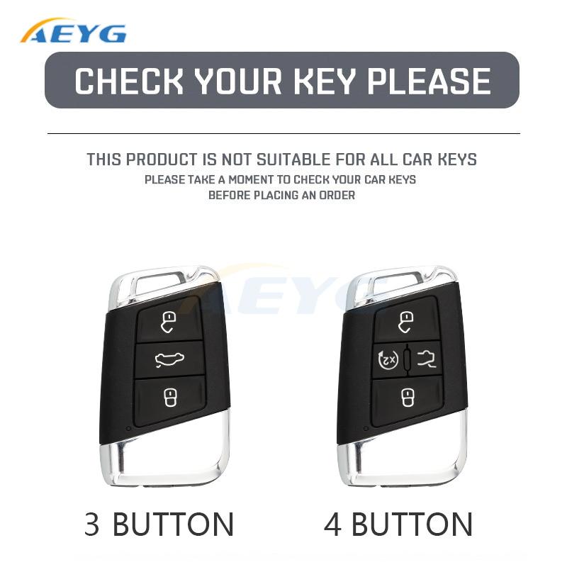 Tpu Car Remote Key Case Cover For Vw Volkseagen Passat B8 Magotan For Skoda Superb A7 Kodiaq Seat Key Chain Accessories