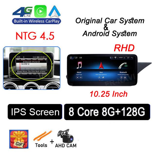 RHD 10.25" For Mercedes Benz E Class W212 2009 - 2015 Head Unit Android 14 Car Raido GPS Navigation Multimedia Player Video