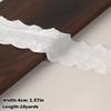 Decorative Trim White Ivory Cotton Lace Trim 16 Yards Embroidery Floral Embroidery Ruffle Sewing Trim