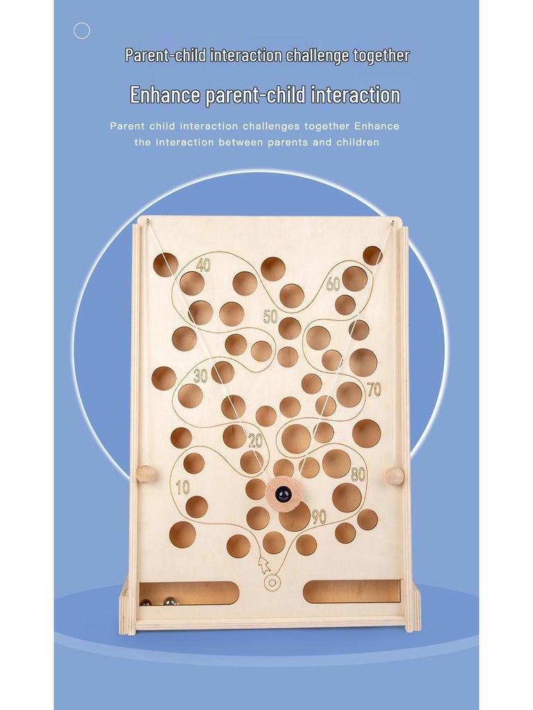 Pirate Themed Wooden Marble Game: Promoting Hand-Eye Coordination and Balance for Children’s Educational Play