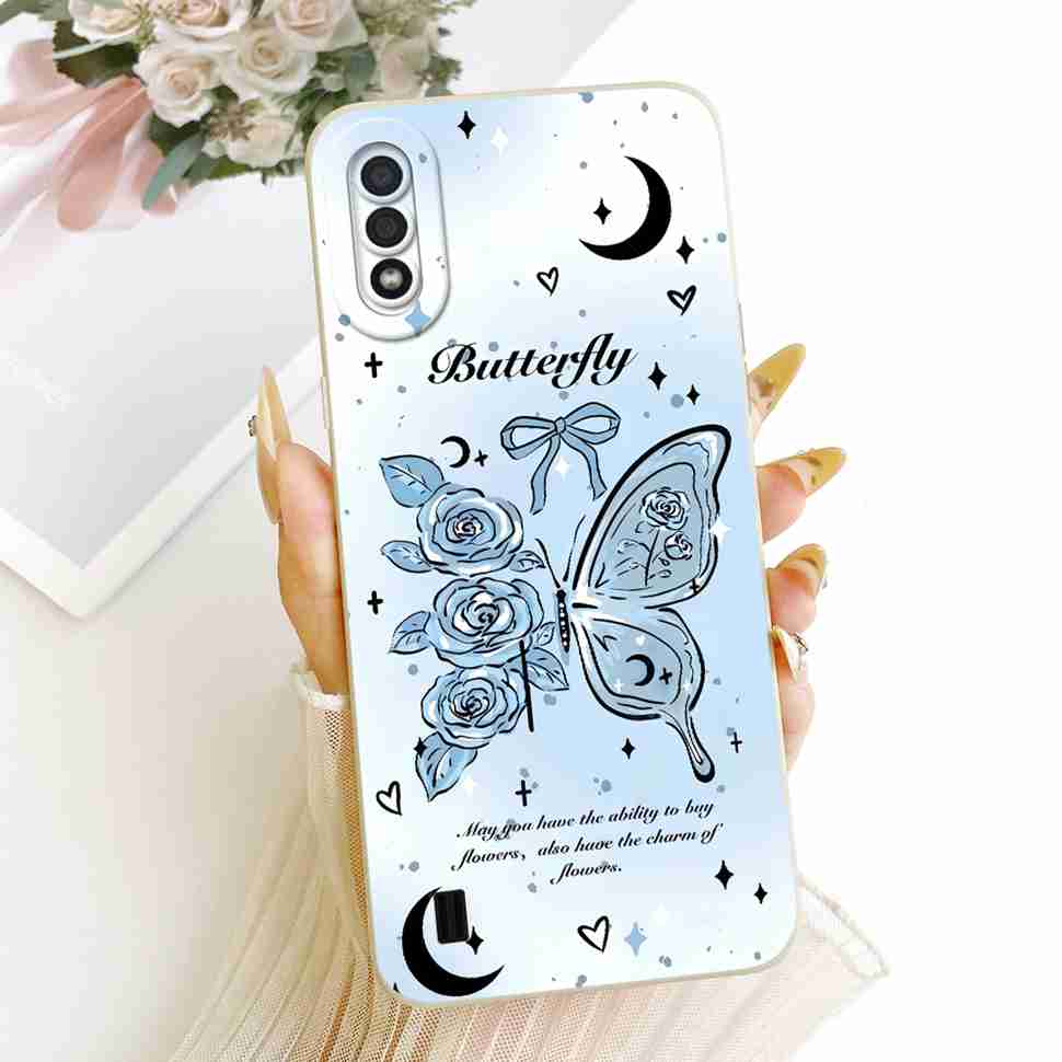 For Samsung Galaxy A01 CAse Cute Rabbit Cat Pattern Cover For Samsung A 01 A01 SM-A015F Silicone Soft Casing Shells 5.7"
