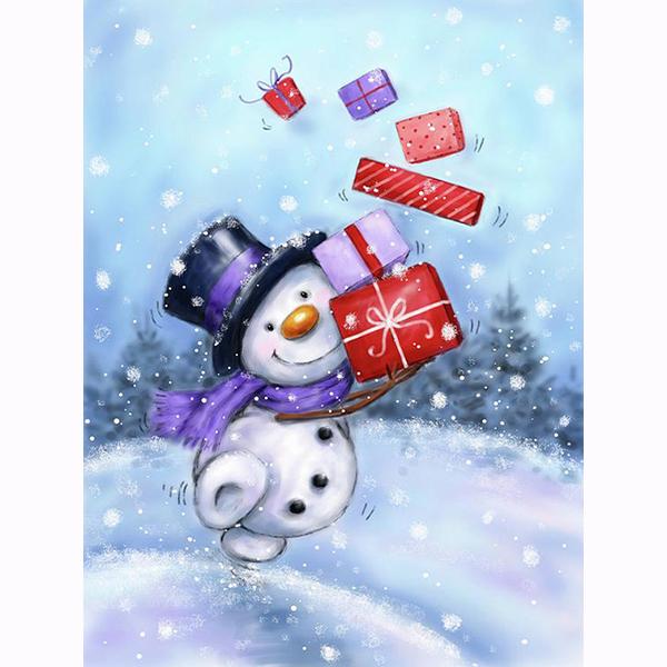 5D DIY Cartoon Santa Claus Diamond Painting Snowman Diamond Embroidery Penguin Diamond Mosaic Polar Bear Art Kit Christmas