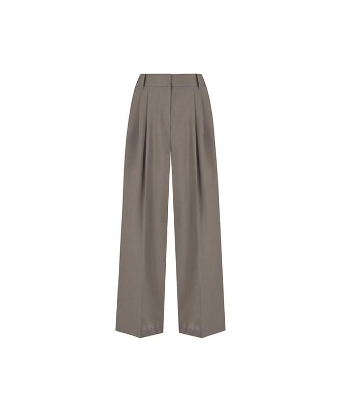 VISITINNEWYORK Basic Double-Pleat Wide Pants (Va5Lp30)