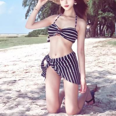 Wysokiej Talii Bikini z Wiązaniem na Szyi Dwuczęściowy Kostium Kąpielowy dla Kobiet Bohema Seksowny Push-Up Kontrola Brzucha Nadruk Wakacyjny