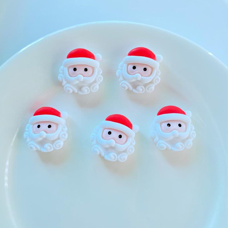20Pcs New Cute Mini Christmas Collection Flat Back Resin Cabochons Scrapbooking DIY Jewelry Craft Decoration Accessorie