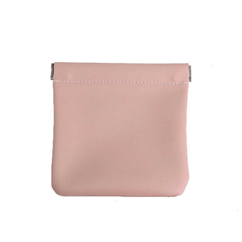 Personalized Leather Storage Bag with Automatic Closure - Compact Pouch for Lipstick, Earphones, and Keys