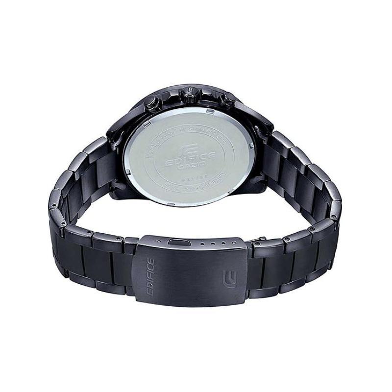 Casio CASIOEDIFICE Series, Versatile Black Steel Strap, Quartz Movement, Stainless Steel Strap, Japanese and Korean Watch, Men's Watch, EFV-550DC-1A