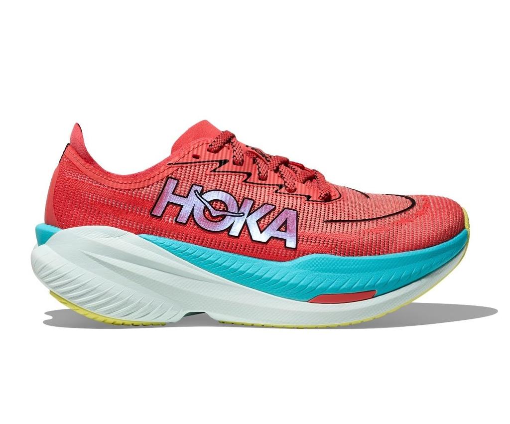 HOKA Mach X 2 Track Size Men's & Field/Running Shoes, 26.5, Orange/Coral