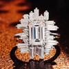 Dazzling Cubic Zirconia Rings for Women Brilliant Trendy Finger Jewelry for Wedding Band Exquisite Engagement Accessories