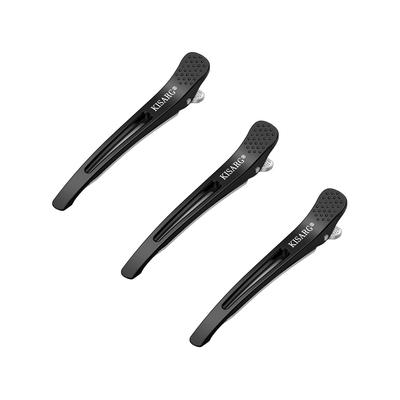 KISARG Duckback Haarspangen für Männer und professionelle Pony Große Set für schwarze Frauen, Friseur-Qualität Clips, Nicht abfärbend, Haarnadeln, 3,