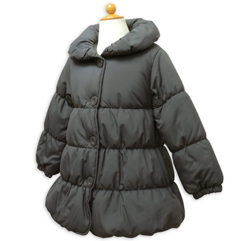 Ashbury Padded Coat with Back Angel 140cm Kids' Outerwear, Ribbon, Jacket, Children's Coat, Coat, Charcoal, (632400)