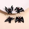 Creative Halloween Bat-Shaped Cartoon Metal Brooch Ornament