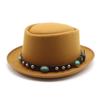Wind Small Round Hat Hat Rivet Woolen Hat Men And Women Outdoor Travel Mountaineering Tibetan Top Hat