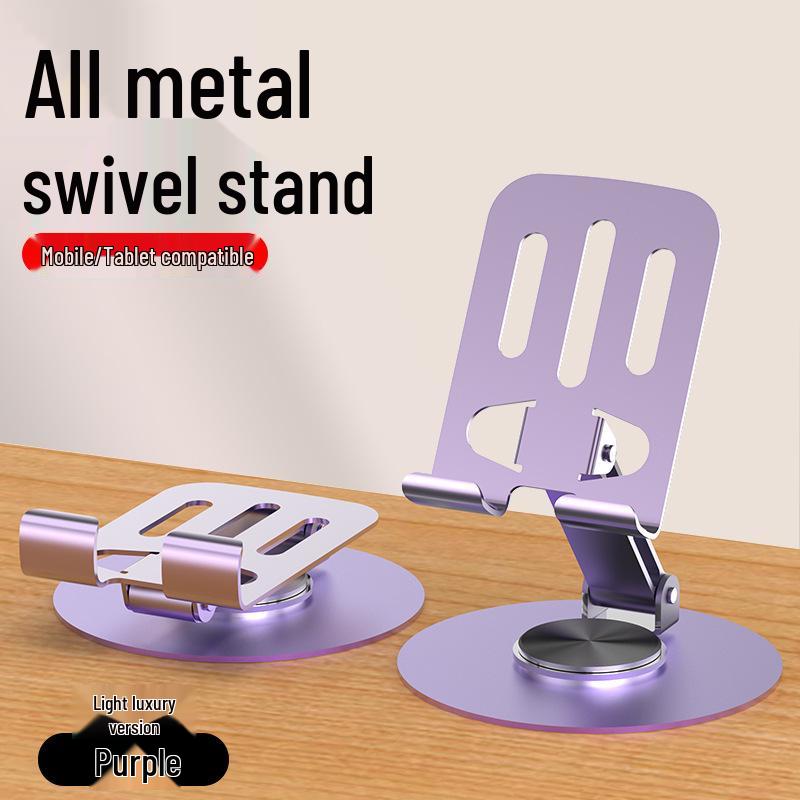 All-Metal 360° Rotating Foldable Phone & Tablet Stand Standard